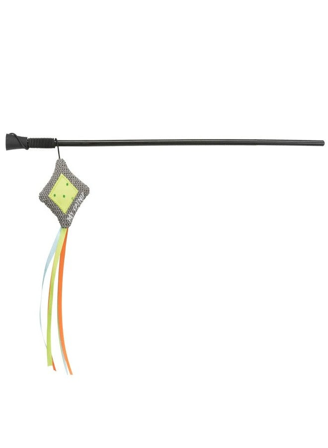 تريكسي عصا لعب تريكسي جونيور للقطط، مصنوعة من القماش ومزينة بالنعناع البري، طولها 42 سم، تشجع على النشاط الصحي، وتوفر لعبة مسلية وتفاعلية لإشغال قطتك - Image 1